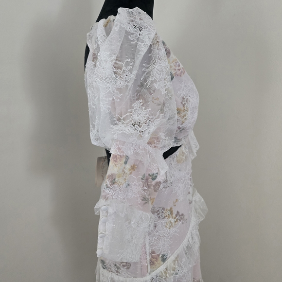 FOR LOVE & LEMONS Pearl Maxi Dress in Blush - Picture 8 of 16